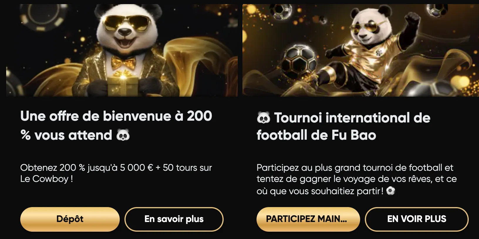 Bonus Et Golden Panda Casino